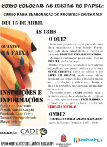Flyer para Divulgação