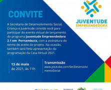 Governo de Pernambuco adere ao Juventude Empreendedora 2.1